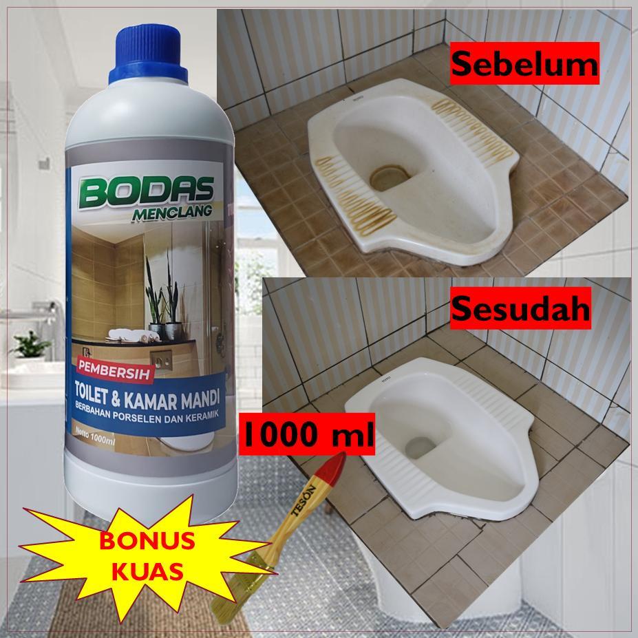 BODAS PEMBERSIH KERAK TOILET KAMAR MANDI CUKUP DIKUAS TIDAK PERLU DISIKAT EXTRA STRONG 1000ML