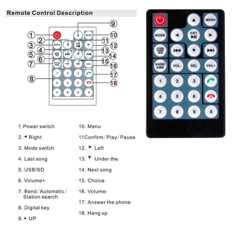 Stok Tersedia Cod - 7 Inch Double Din Head Unit Mp5 Player Touch Screen Bluetooth 7021 7018B 7010B