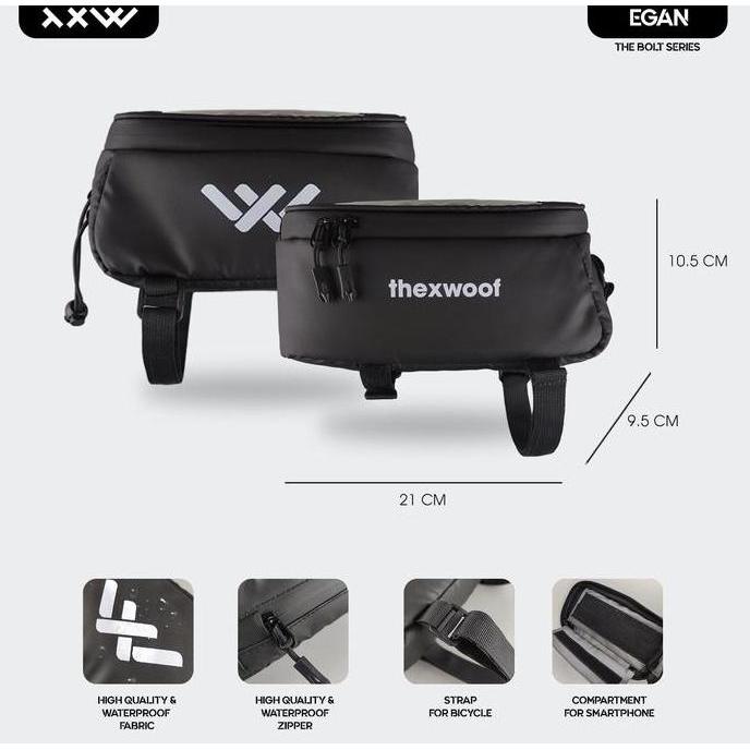 Promo The X Woof Mcycle2-To Tas Frame Sepeda Tas Stang Sepeda Cycling Bag Frame Bag Handlebar Bag Ta