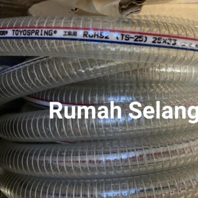 Selang Toyox Spring TS-25 25x33 mm / Selang Spiral Kawat 1" 50 Meter