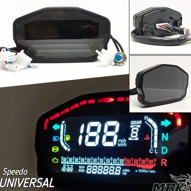 Promo SPEEDOMETER SPIDOMETER DIGITAL LED DUCATI COUSTOM UNIVERSAL MOTOR VARIO BEAT MIO M3 DLL GNB66 