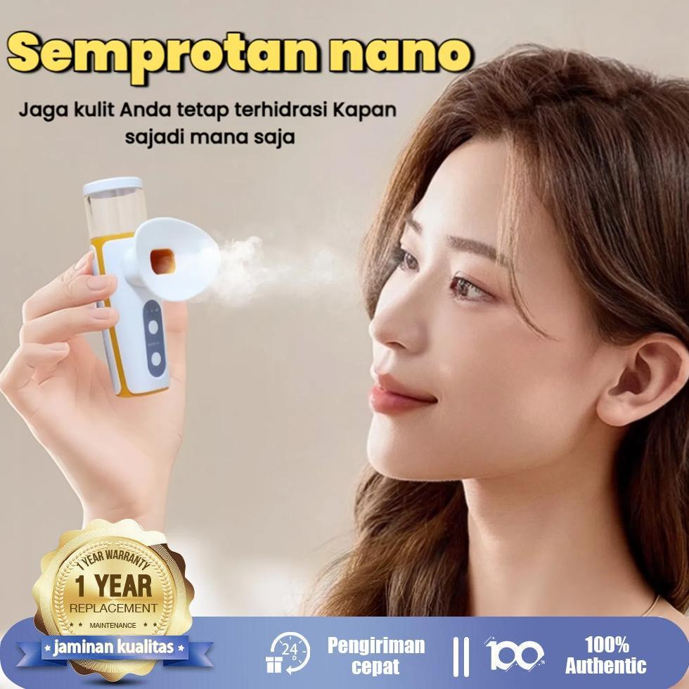 2025 Nano Spray Portable Mini USB/PERAWATAN KULIT WAJAH NANO MATA NANO SPRAY 2 IN 1