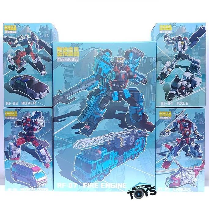 Yes Model MTCM-04 Maketoys Guardia Defensor Combiner Full Set of 5