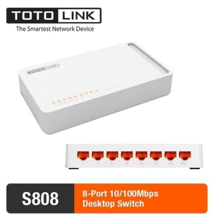 TOTOLINK S808 8 PORT 10/100 Mbps DESKTOP SWITCH - S808