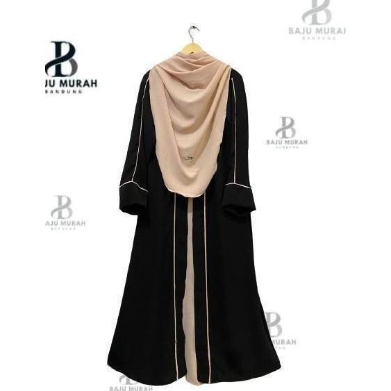 Gratong Abaya Putri Set Gamis Syar'I Crinkle Airflow S-Xxl