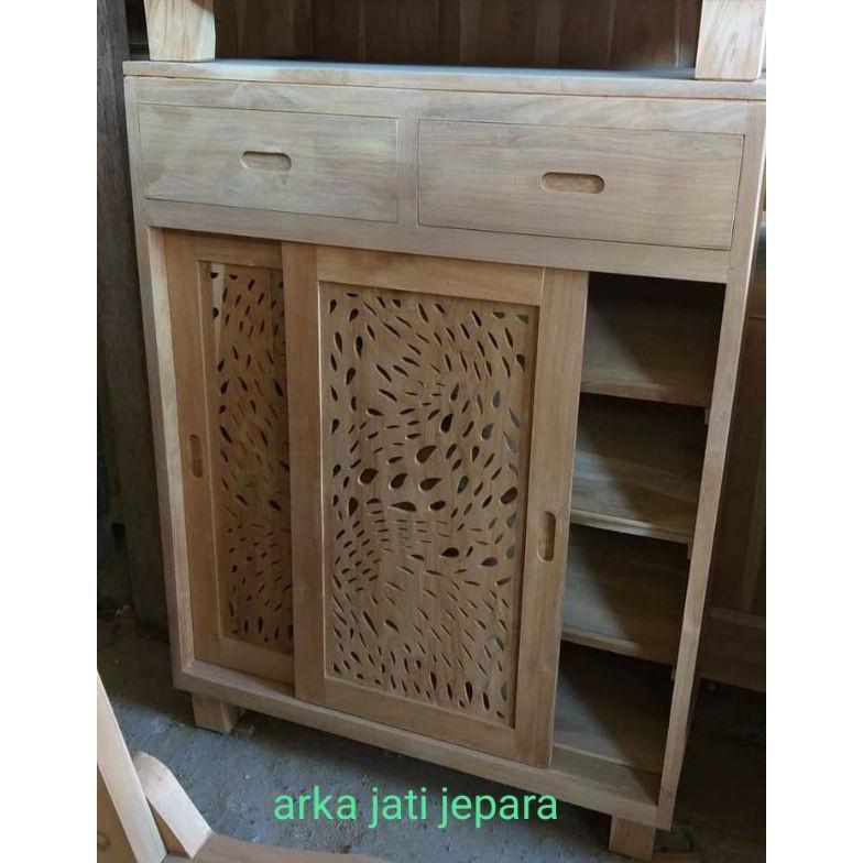 [BEST BUY] lemari sepatu.lemari pakaian anak kecil kayu jati perhutani