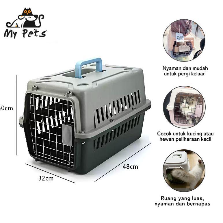 [TOPP] Kotak Hewan Peliharaan Perjalanan ~ Kandang Kucing Perjalanan Portabel ~ Cocok Untuk Kucing D