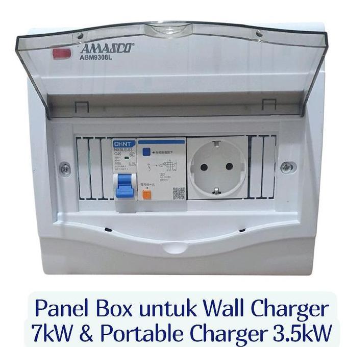 PANEL BOX UNTUK EV WALL CHARGER 7KW DAN PORTABLE CHARGER 3.5KW ORIGINAL DAN TERPERCAYA