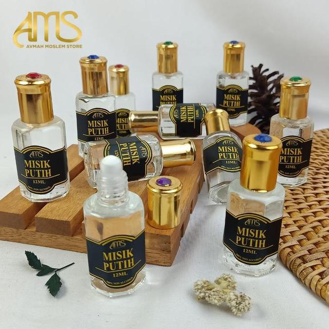 Bagusya- Parfum Shalat Misik Putih Isi 12Ml Original Parfum 100% Full Biang (By.Ams)
