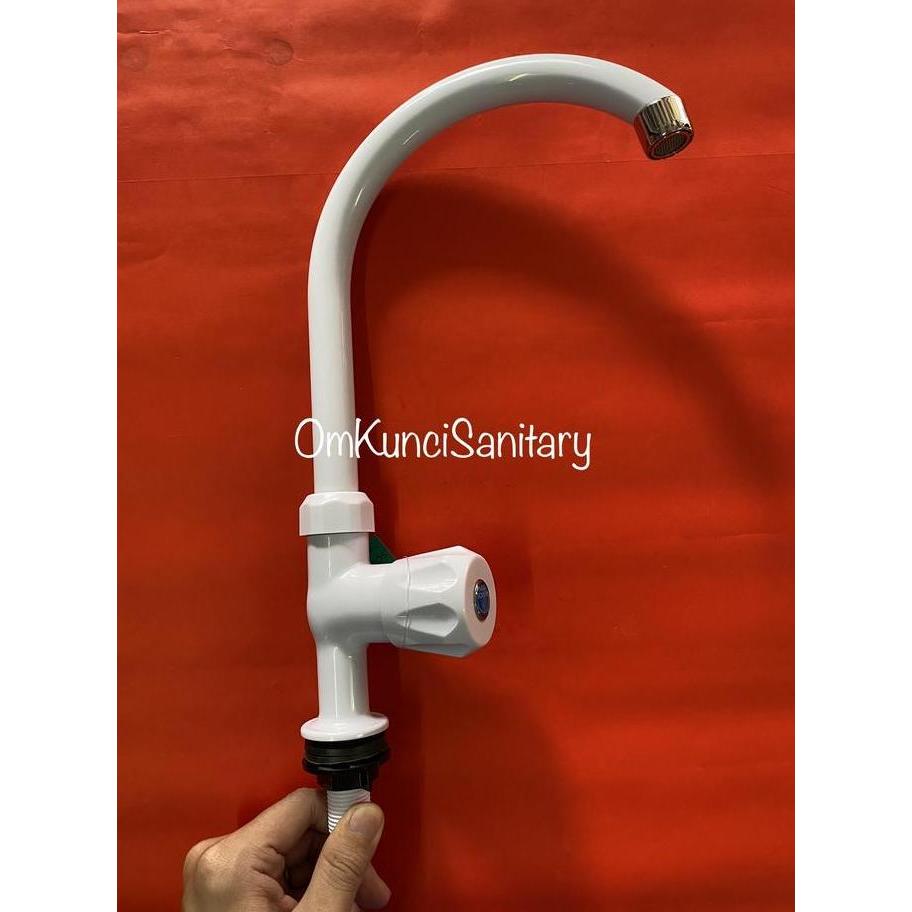 Lancaraja- Kran Angsa Tanam Keran Air Cuci Piring Sink Plastik Pvc Soligen B2 B3
