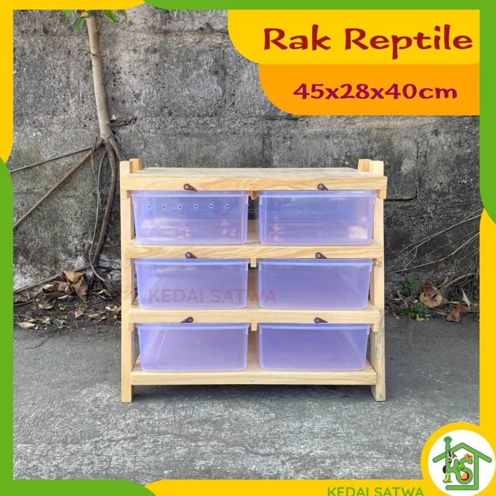 READYY Rak Reptile Kandang Reptil Ular Scorpion Kandang Reptil Kedai Satwa