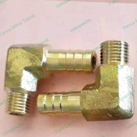 NEPEL SELANG L DRAT LUAR 1/4" SELANG 1/4" INCH