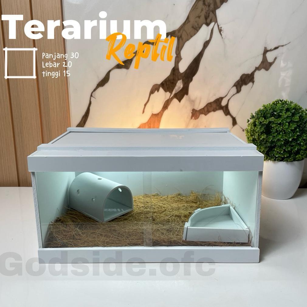 READYY TERARIUM Reptile Kandang gecko Trantula landak mini baby ular bahan pvc dan akrilik