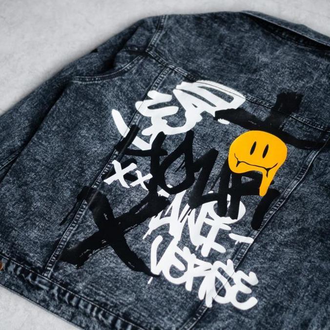 Larisyaa- Papago - Jaket Jeans - Jaket Denim Pria - Smiley