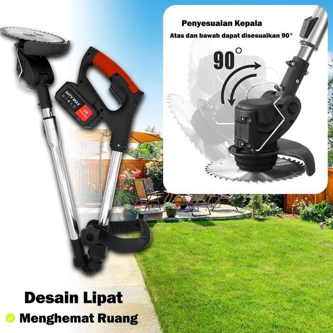 Silvergarden- Ironhoof Mesin Pemotong Rumput Elektrik Mesin Potong Rumput Baterai