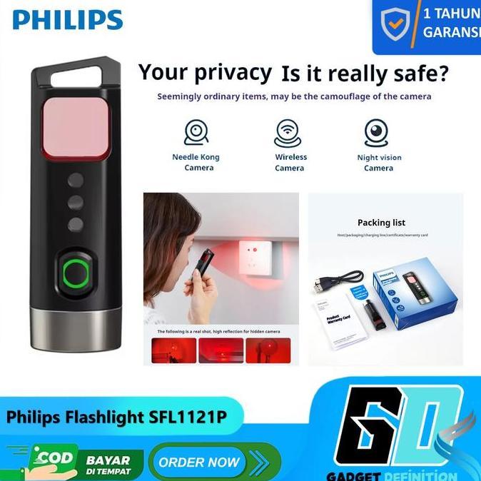Lansungkirim- Philips Sfl1121 Senter Mini Portabel Led Senter Lampu Super Terang Lampu Senter Mini L
