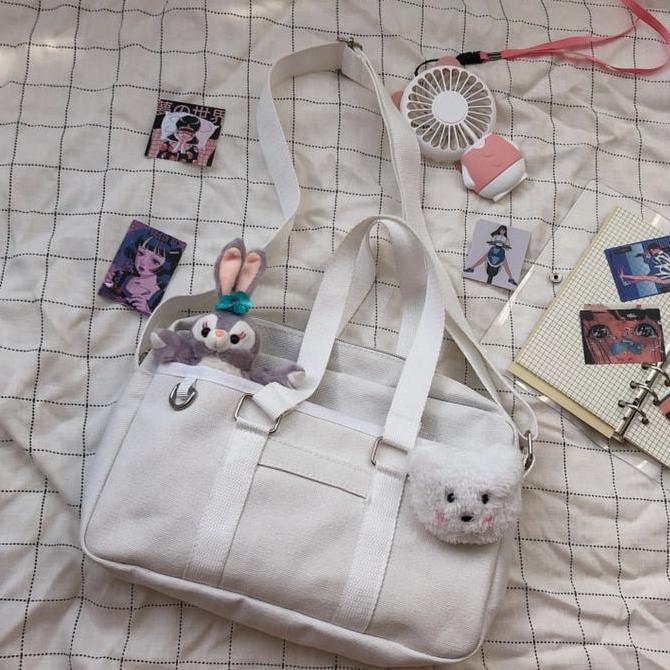 TB-03 tas sekolah jepang selempang wanita import seifuku bag leather