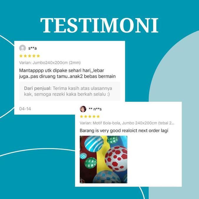 Impian- Karpet Spons Jumbo Ukuran 200X240Cm Tebal 3Mm / Karpet Lantai Spons Jumbo Tebal Motif