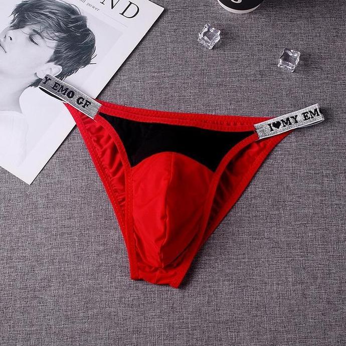 Lansungkirim- Celana Dalam Low Waist Thong Cowok G String Pria Sexy Y063