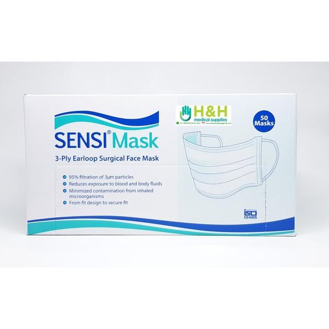 Masker Sensi Earloop 3ply / Masker Sensi 3ply / Masker 3ply Sensi / Masker Sensi Earloop 4ply / Mask