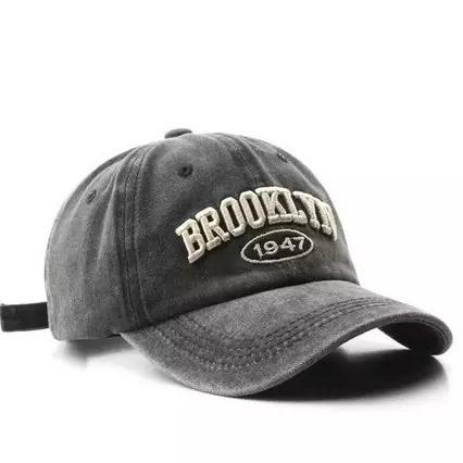 BEST SELLER TOPI NY FULL BLACK BAHAN DENIM WASH TERBARU TOPI BASEBALL PRIA UNISEX