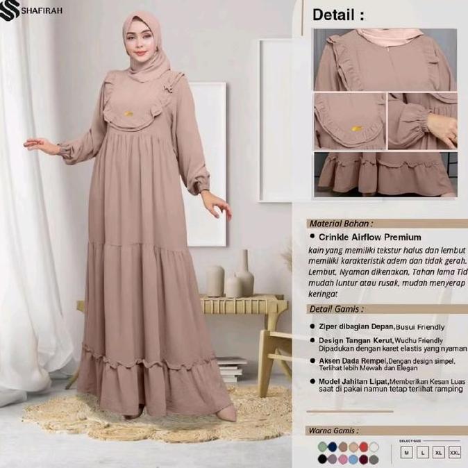 Limited Dress Rempel Susun - Gamis Jumbo Rempel - Gamis Rempel Premium