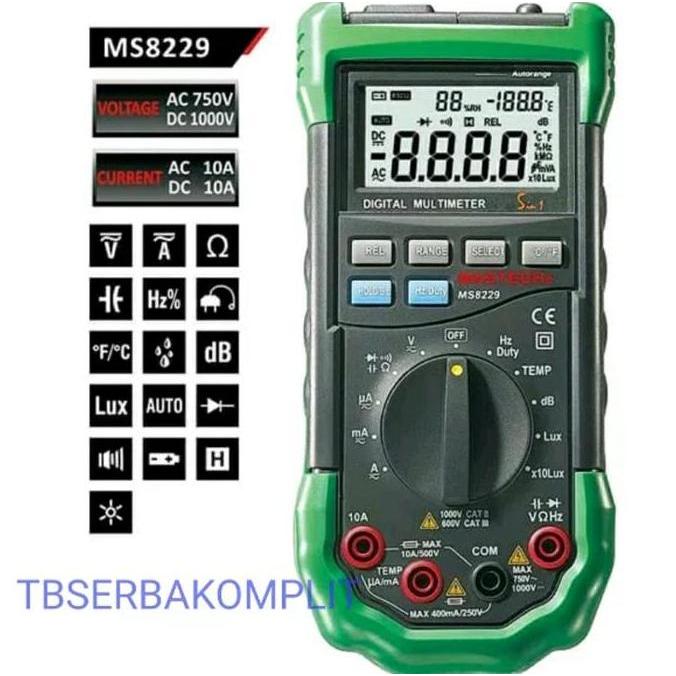 Mastech MS8229 Dital Multimeter With Environment Tester 5 in 1