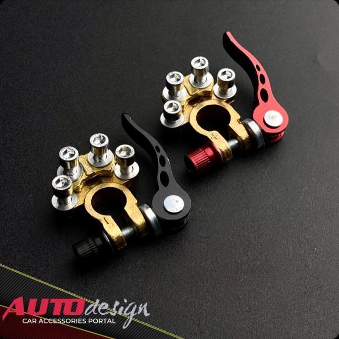 QUICK RELEASE KEPALA AKI MOBIL KUNINGAN