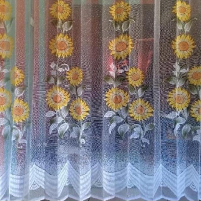 '' GORDEN VITRASE / GORDEN DALAMAN MOTIF MATAHARI LEBAR 1 M TINGGI 2 M *