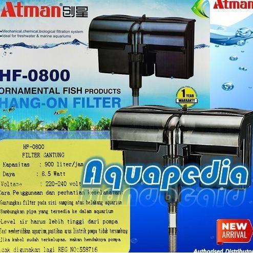Atman HF-0800 Filter Gantung Aquarium Hang-on Filter