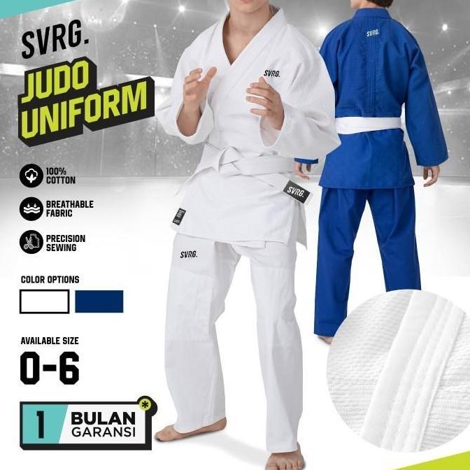 SVRG Gi Judo Pakaian Judogi - Baju Keikogi - Baju Judo Satu Set | Unisex