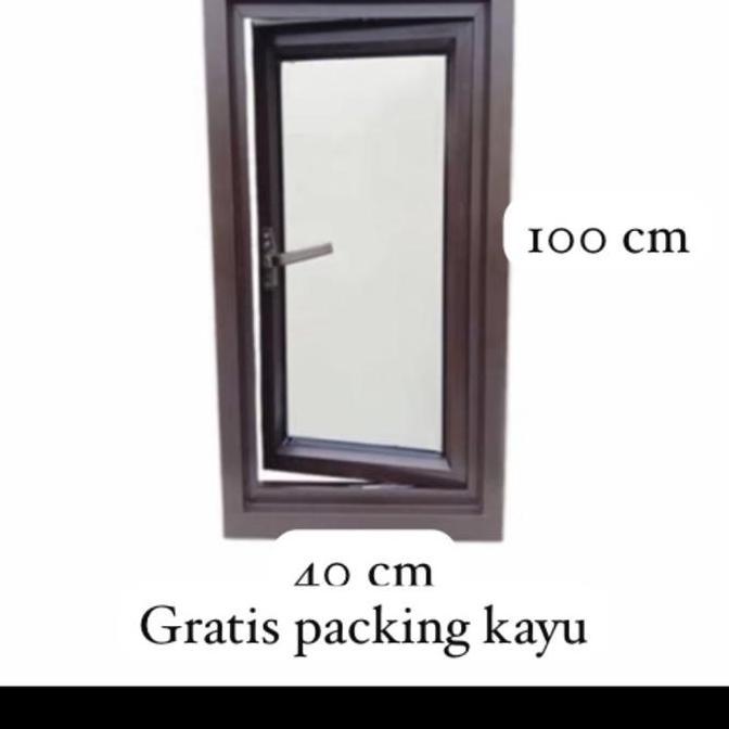 Jendela aluminium ukuran 40 x 100
