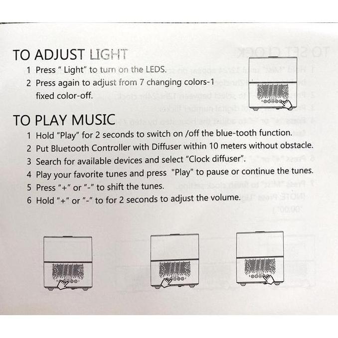 Aroma Diffuser 300ml Essential Oil Diffuser With LED light Speaker
