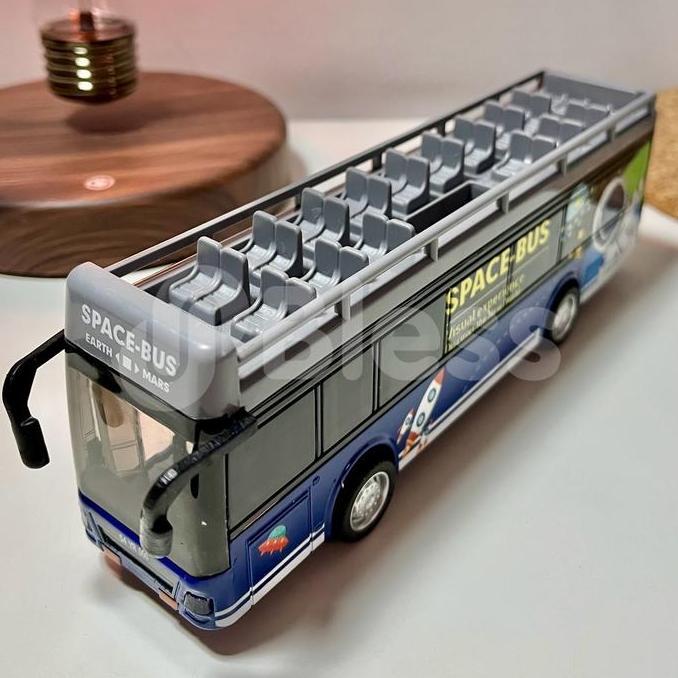 Promo (Terdapat Lampu & Suara) Mainan Miniatur Diecast Bus / Articulated Bus / Express Bus Skala / B