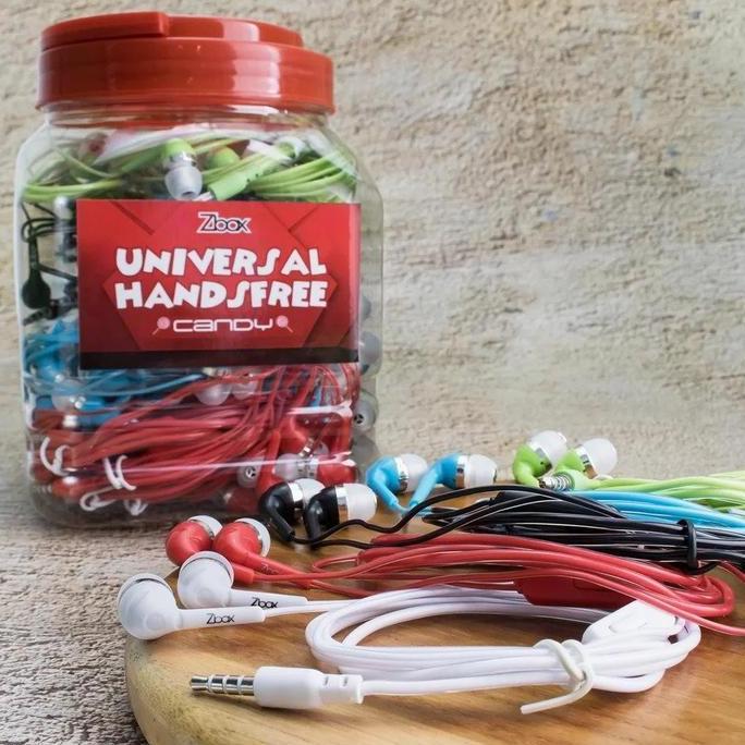 Promo (1toples isi 50bj) Handfree Hf earphone Handset Zbox atau umax extra super Mega Bass Toples Is