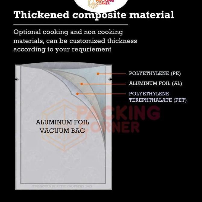 3Debozzska - 100 Pcs Plastik Sachet Alumunium Foil Kemasan Saset Makanan Saos Bumbu Non Ziplock Seal
