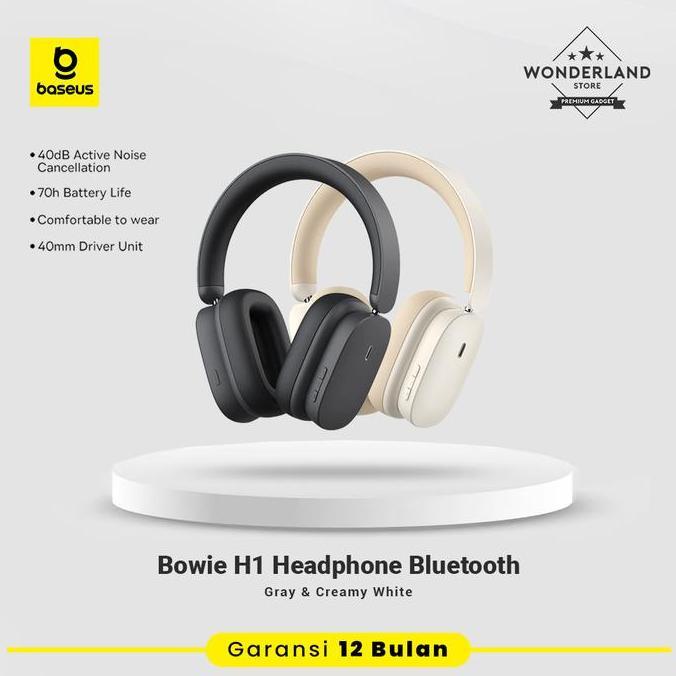 Promo Baseus Bowie H1 Headphone ANC ENC Bluetooth 70H Battery Life BT 5.2 Diskon