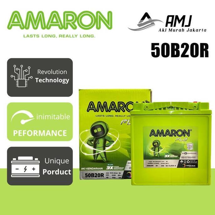 Amaron Hi Life Flo Aki Mobil Toyota Rush 50B20R / NS40Z - 40Ah Aki Kering