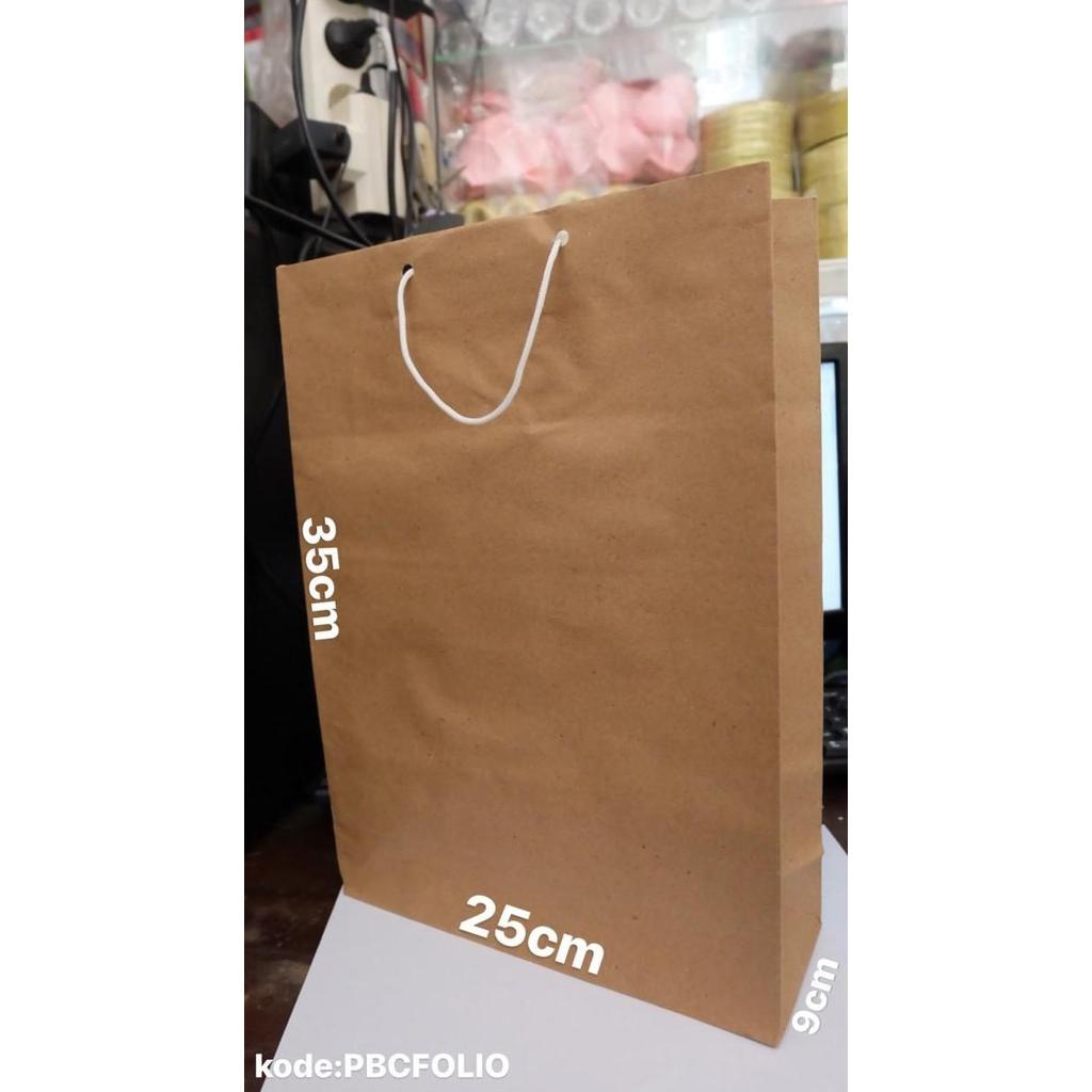 paper bag polos / paper bag coklat besar