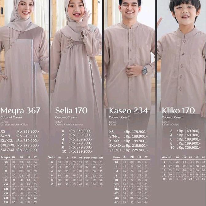 Eksis 276//Meyra 367//Coconut Cream//by Seply//Sarimbit Terbaru