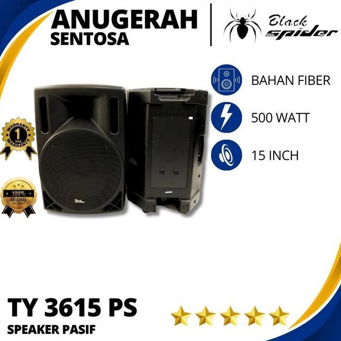 Promo Speaker Pasif Black spider 15 inch BS TY 3615 PS Diskon