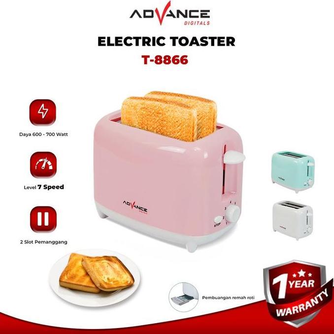 Advance T8866 Toaster Roti / Pemanggang Roti Bakar Low Watt TS