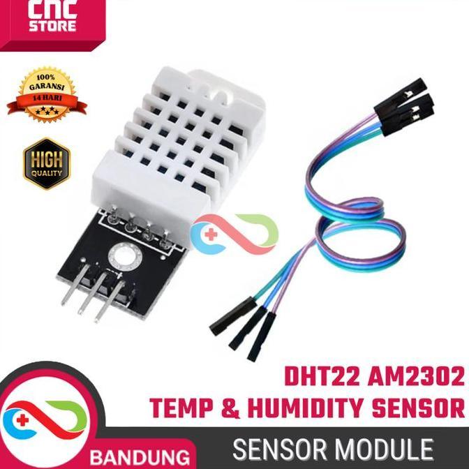 DHT22 AM2302 Sensor Suhu & Kelembaban Temperature Humidity Module untuk Arduino, ESP32 & IoT DIY