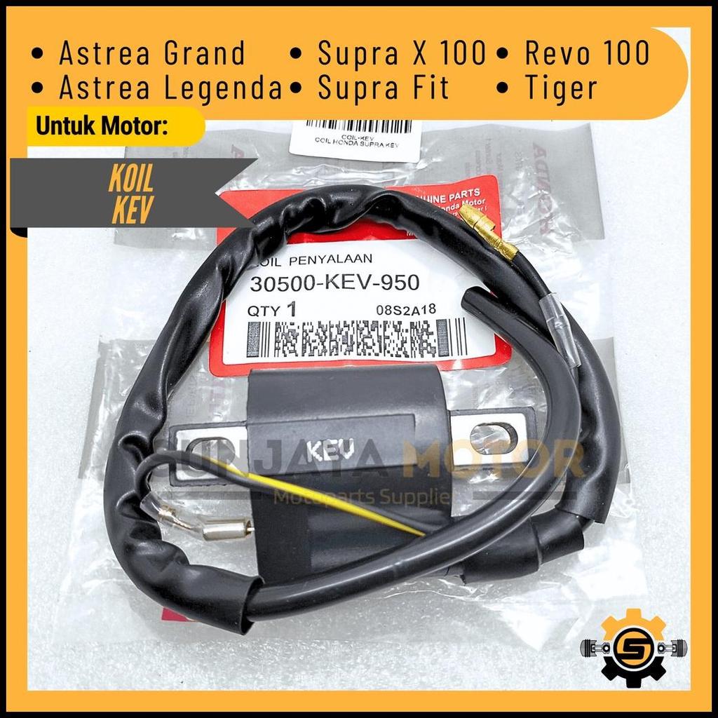 Koil Kev Coil Pengapian Ignition Original Honda Astrea Grand Supra X 100 Astrea Legenda Supra Fit Ne