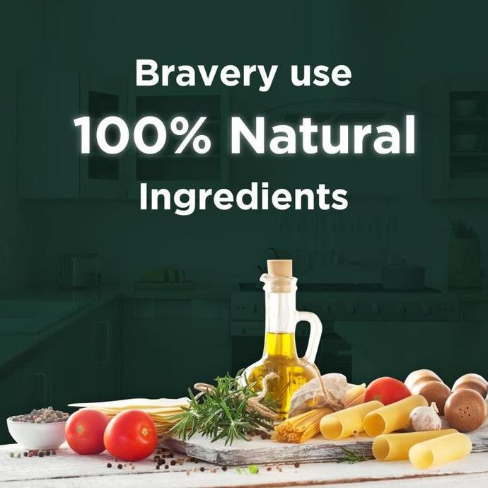 BRAVERY MEDIUM LARGE ADULT REPACK 1KG Dog Food Makanan Anjing Rasa Chicken Salmon Lamb Iberian Pork 