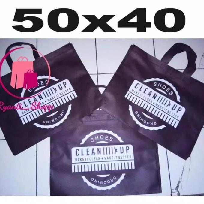 50x40 cm Tas Kain / Spunbond / Goodie Bag / Kantong / sablon 1 sisi 1