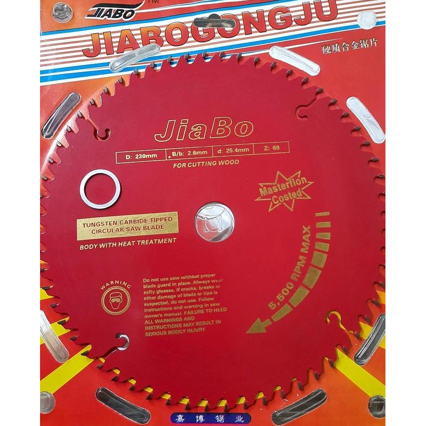 Mata Gergaji Bulat TCT / Circular Saw Blade 9 " in inch x 60 T Gigi