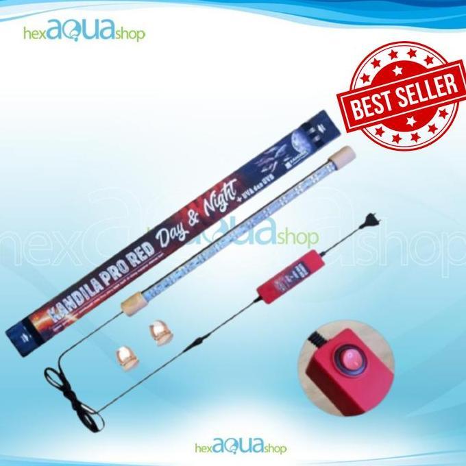 lampu kandila Pro Red day & night view 400 600 800 lampu aquarium