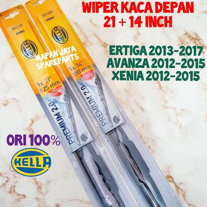 CIARY WIPER KACA DEPAN COCOK UNTUK AVANZA XENIA NEW SUZUKI ERTIGA 2013 2017 HELLA ORI