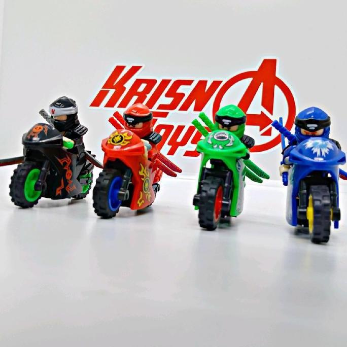 Promo Mainan Anak Balok Susun Figure Ninja Motor/Brick Ninja Motor Toys Cod